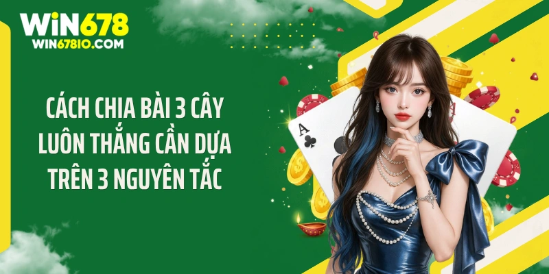 Cách chia bài 3 cây luôn thắng cần dựa trên 3 nguyên tắc