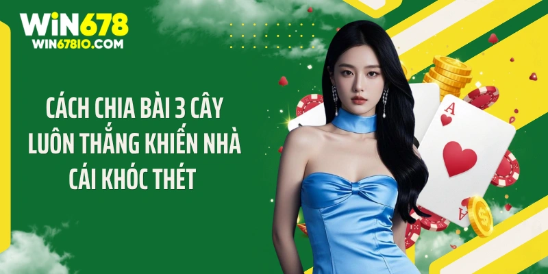 Cách chia bài 3 cây luôn thắng