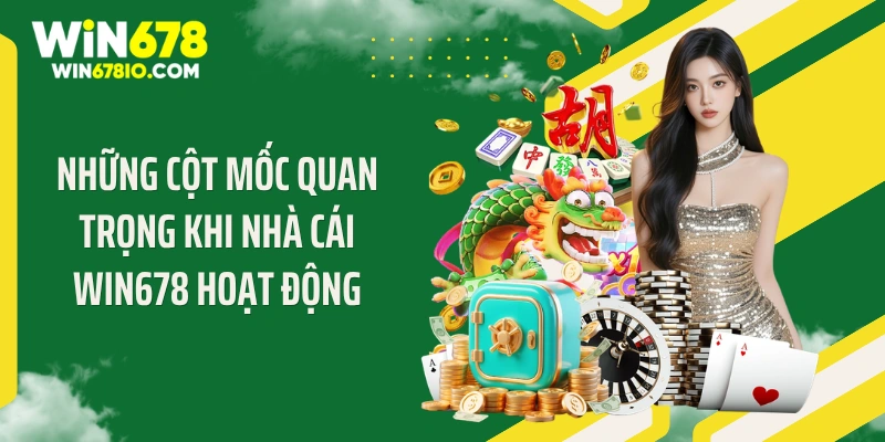 Những cột mốc quan trọng khi nhà cái WIN678 hoạt động